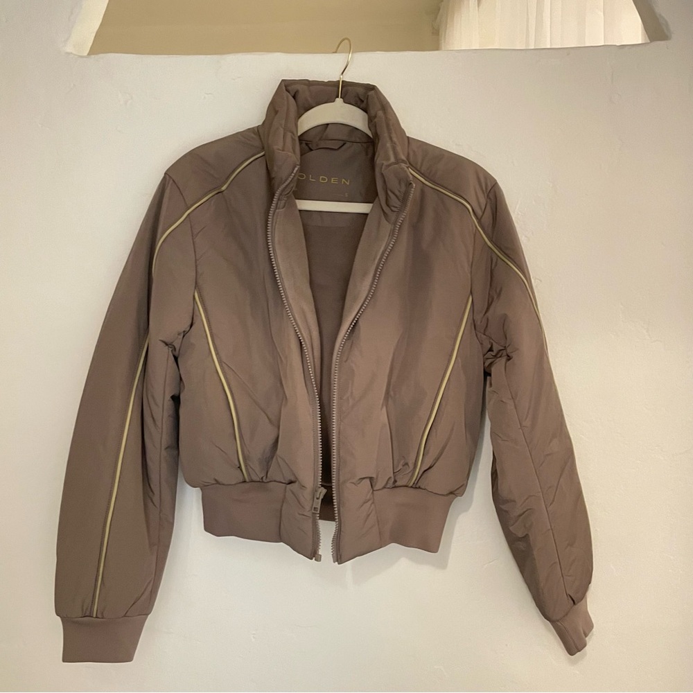 Aritzia Nitro Taupe Puffer Jacket